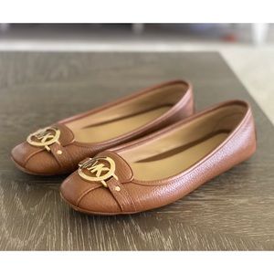 Michael Kors Leather Fulton Flats 8.5M
